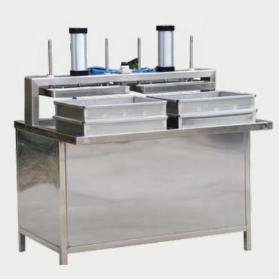 Double-station Pneumatic Tofu Forming Machine for Fresh Soybeans Manufacturing Plant